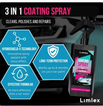 🚗 2-in-1 Car Cleaning & Coating Spray — Makes Your Vehicle Shine Like New in Seconds!