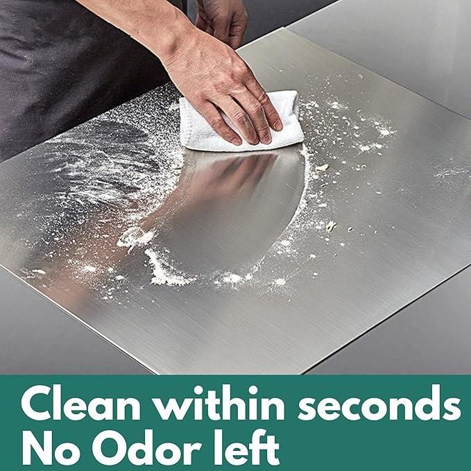 🍴 Stainless Steel Chopping Board for Daily Kitchen Use — Sleek, Hygienic & Built to Last!