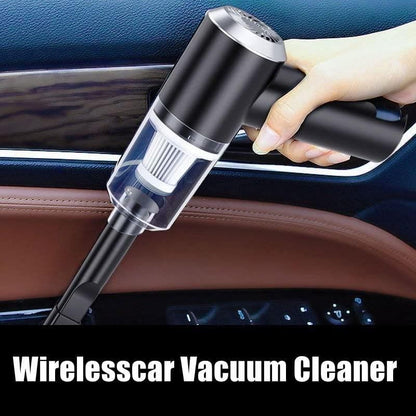 2-in-1 Portable Air Duster & Wireless Vacuum Cleaner — Perfect for Laptops, Keyboards, Cars, and Home Cleaning