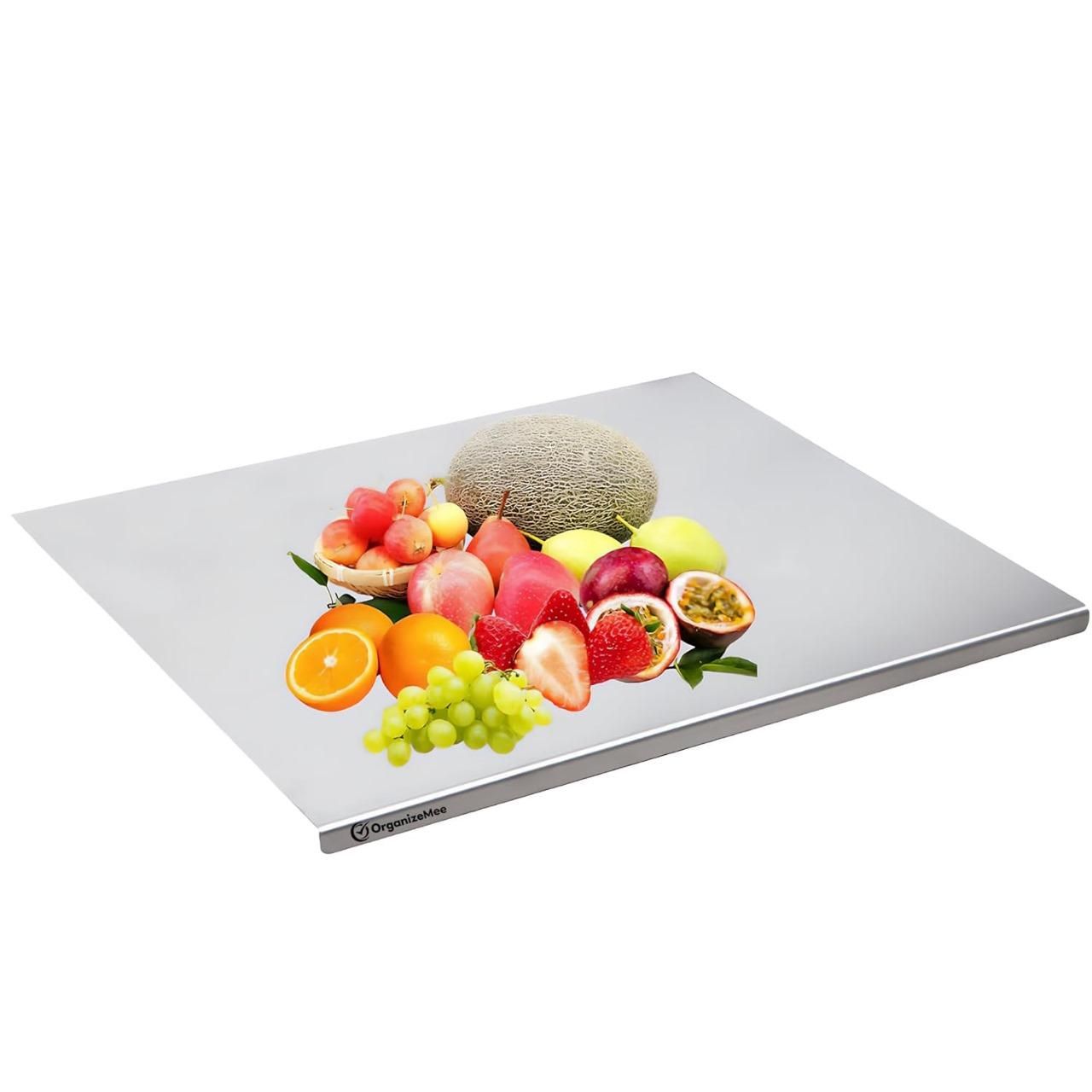 🍴 Stainless Steel Chopping Board for Daily Kitchen Use — Sleek, Hygienic & Built to Last!