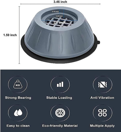 🌀 Stop Your Washing Machine from Shaking! These 4 Anti-Vibration Pads Keep It Silent & Stable Instantly!