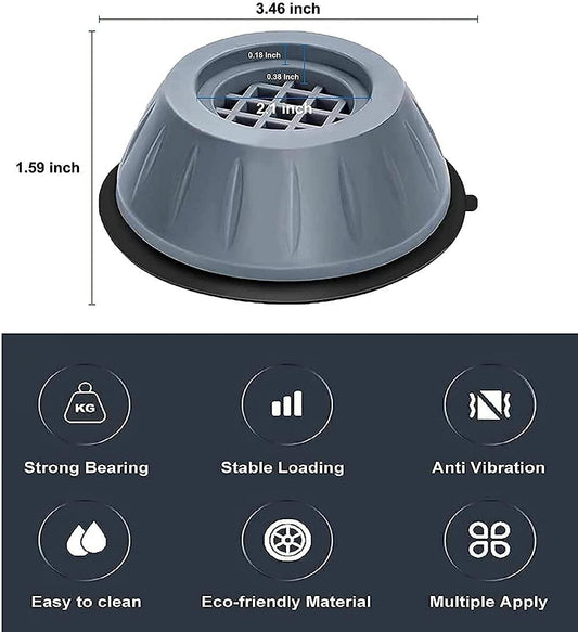 🌀 Stop Your Washing Machine from Shaking! These 4 Anti-Vibration Pads Keep It Silent & Stable Instantly!