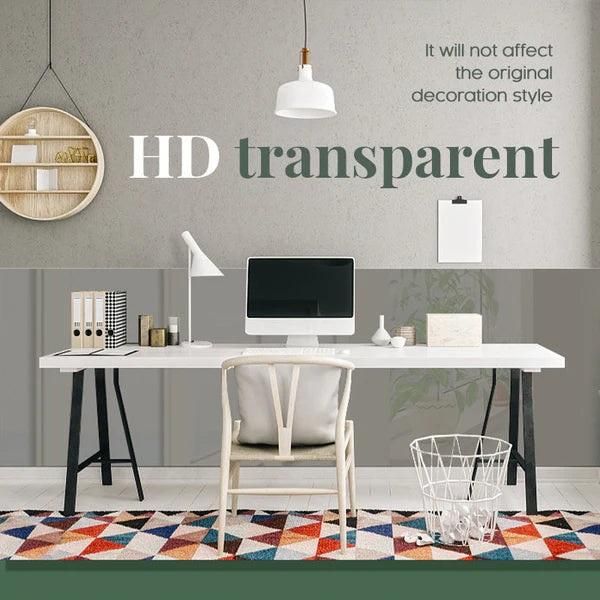 🧼 Self-Adhesive Transparent Wall Protector — Shields Walls from Oil, Dirt & Scratches (Buy 1 Get 1 Free!)