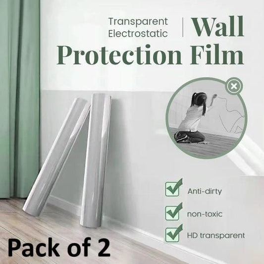 🧼 Self-Adhesive Transparent Wall Protector — Shields Walls from Oil, Dirt & Scratches (Buy 1 Get 1 Free!)