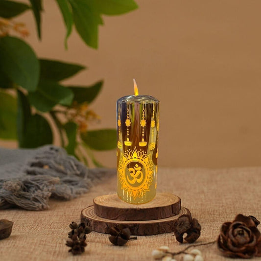 🪔 “Realistic Moving Flame LED Candles — Perfect for Diwali Decorations, Mandir & Pooja Lighting!”