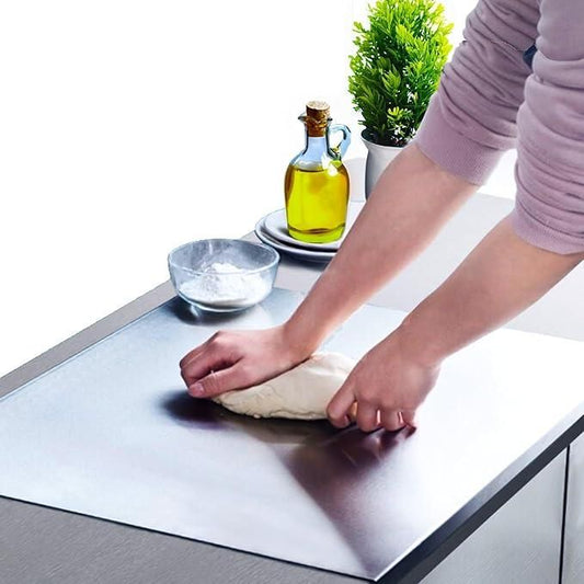 🍴 Stainless Steel Chopping Board for Daily Kitchen Use — Sleek, Hygienic & Built to Last!