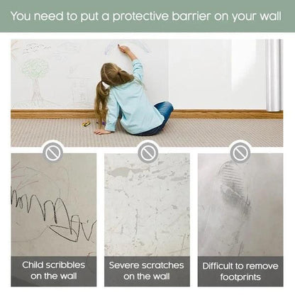 🧼 Self-Adhesive Transparent Wall Protector — Shields Walls from Oil, Dirt & Scratches (Buy 1 Get 1 Free!)